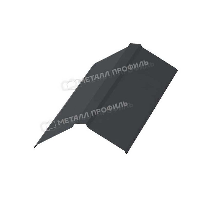 Планка конька плоского 120х120х2000 (ПЭ-01-9010-0.45)